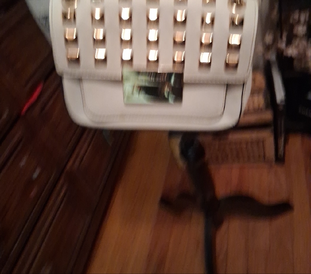 Michael Kors Sloan Cream Crossbody Bag with Gold Studs - Picture 3 of 16